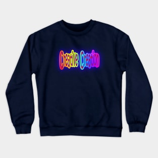 Creative Creation Neon & Rainbow Colors Crewneck Sweatshirt